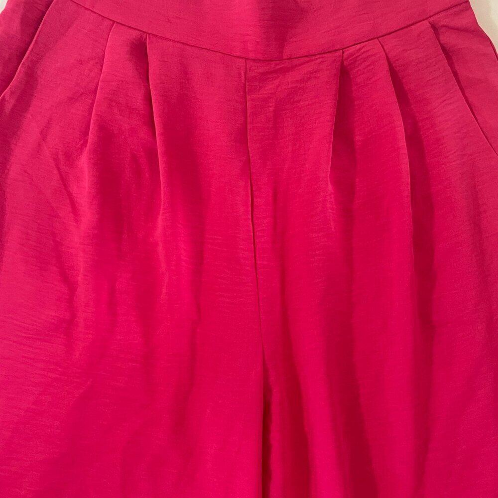 Tullia. Women's pink casual wide-leg pants. Size XL. Made in Vietnam. - Picture 10 of 10